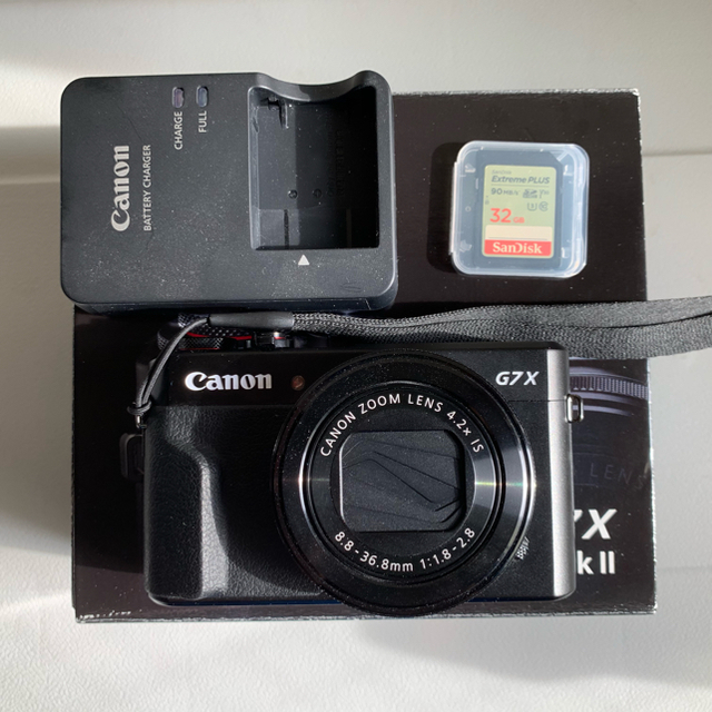 Canon(キヤノン)のCanon PowerShot G7X Mark II 美中古品 SDカード付き スマホ/家電/カメラのカメラ(コンパクトデジタルカメラ)の商品写真