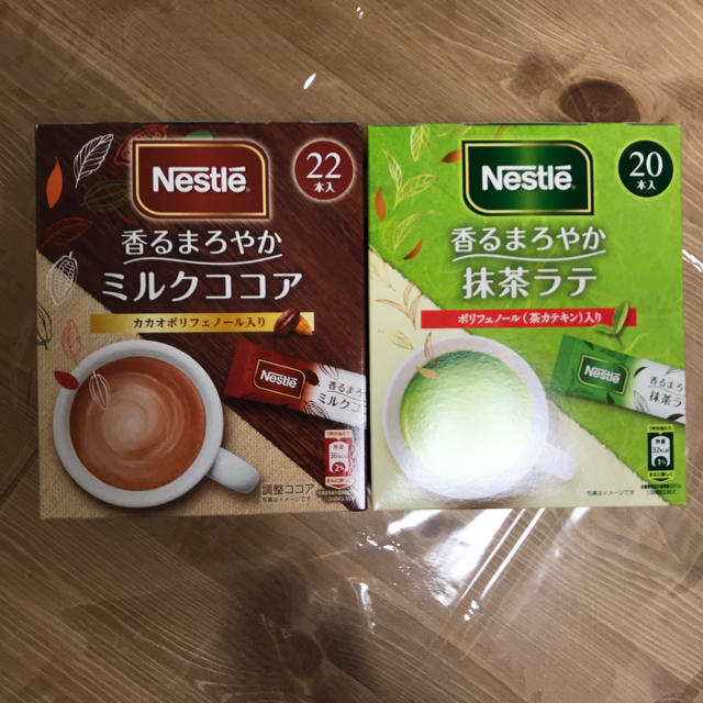 Nestle(ネスレ)のネスレ 香るまろやかミルクココア 香るまろやか抹茶ラテ 食品/飲料/酒の飲料(その他)の商品写真