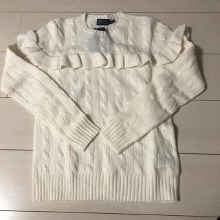 ポロラルフローレン(POLO RALPH LAUREN)の4/7まで値下&出品！ラルフローレン フリルニット 新品未着用(ニット/セーター)