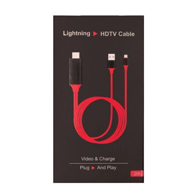 Lightning digital HDMI 変換ケーブル 新品未使用 スマホ/家電/カメラのテレビ/映像機器(映像用ケーブル)の商品写真