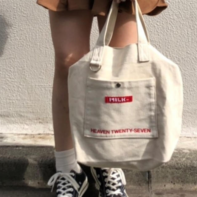 MILKFED.(ミルクフェド)のMILKFED.  2WAY CANVAS BAG BAR レディースのバッグ(トートバッグ)の商品写真