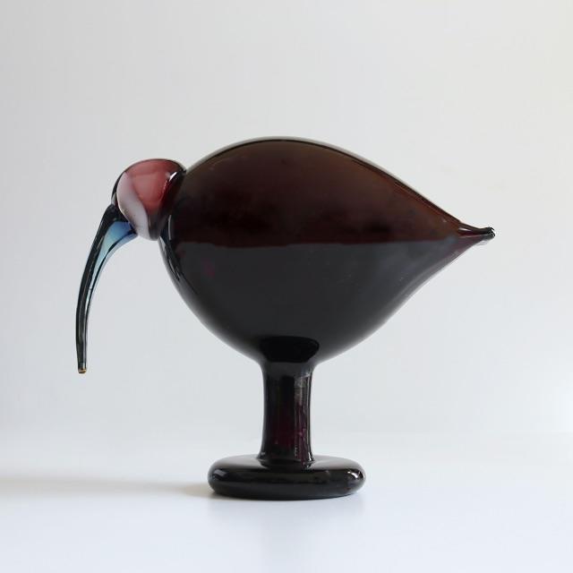 iittala(イッタラ)のご検討用　Oiva Toikka  パープル　IBIS イッタラ  バード インテリア/住まい/日用品のインテリア小物(置物)の商品写真