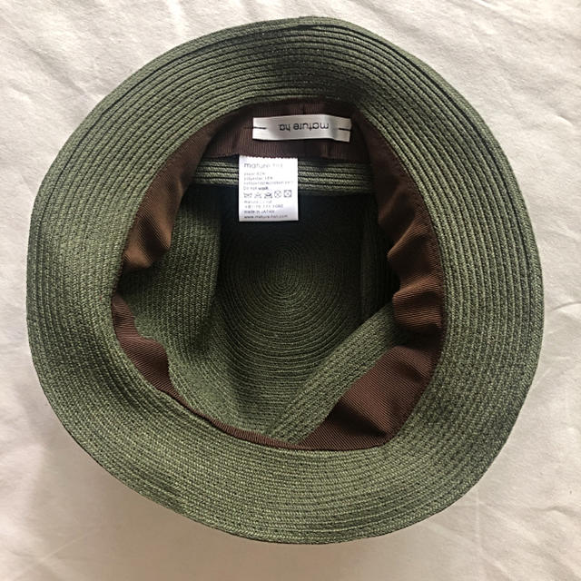 ☆未使用品☆mature ha. BOXED HAT 4.5cm カーキ ☆未使用品☆mature ha. BOXED HAT 4.5cm カーキ