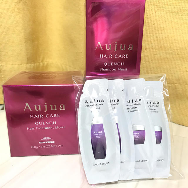 Aujua(オージュア)の新品未使用 Aujua クエンチモイストシャンプー&トリートメント コスメ/美容のヘアケア/スタイリング(ヘアケア)の商品写真