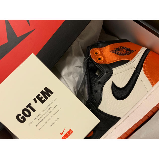 NIKE(ナイキ)のエアジョーダン1  SATIN SHATTERED BACKBOARD 25cm レディースの靴/シューズ(スニーカー)の商品写真