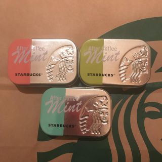 スターバックスコーヒー(Starbucks Coffee)のスターバックス アフターコーヒーミント ミント缶のみ 3点(小物入れ)