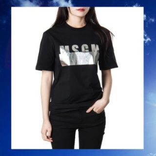 エムエスジイエム(MSGM)の大特価！新品未使用！MSGM Tシャツ 黒色 メンズサイズ(Tシャツ/カットソー(半袖/袖なし))