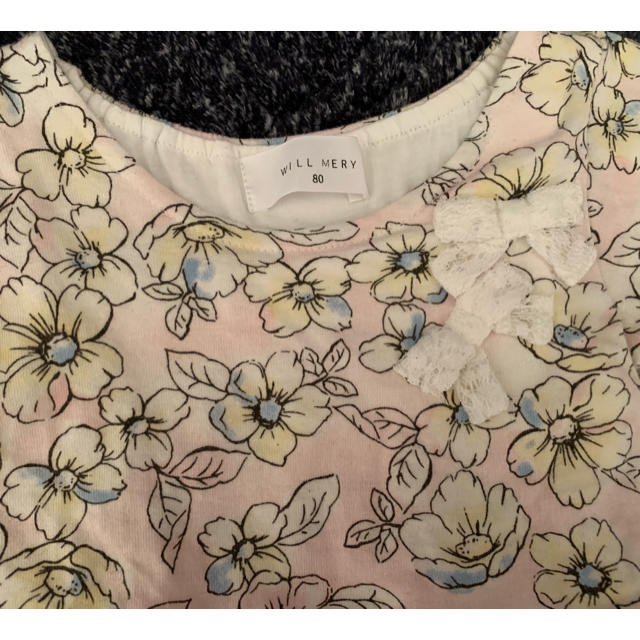 WILL MERY(ウィルメリー)のWILL MERY  花柄 ワンピース 80cm キッズ/ベビー/マタニティのベビー服(~85cm)(ワンピース)の商品写真