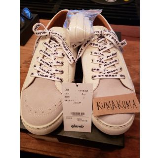 グラム(glamb)のglamb スニーカー white size 3 最終値下げ(スニーカー)