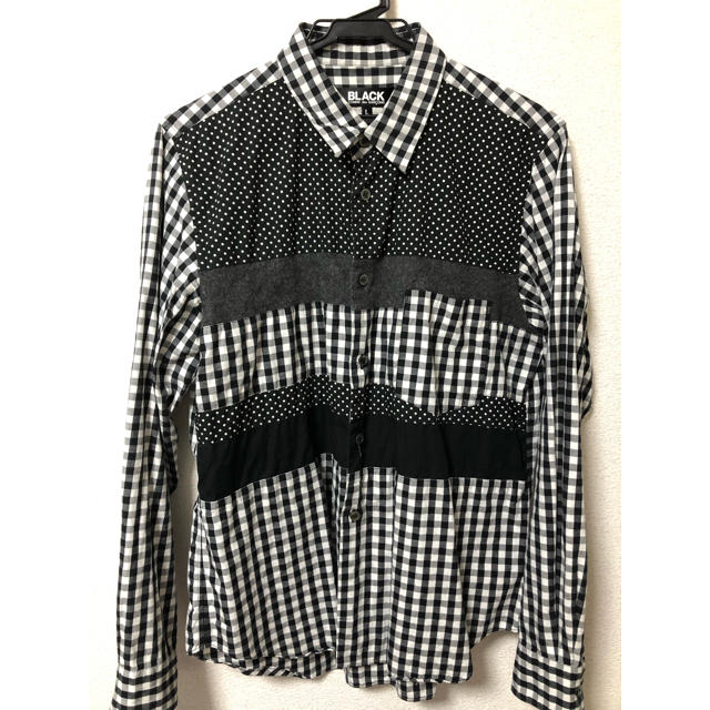 BLACK COMME des GARCONS - 【専用】ブラックコムデギャルソン パッチワーク ギンガムチェックシャツの通販 by たぬ