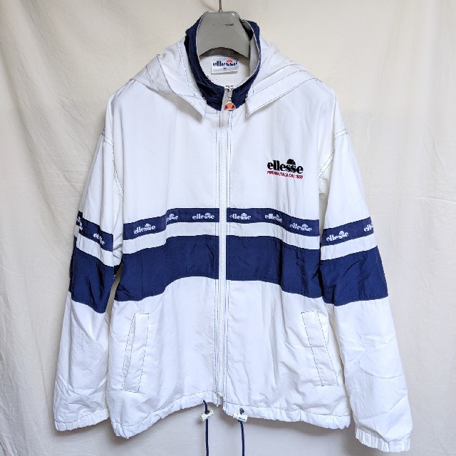 90sゴールドウィン ellesse 赤 レッド  裏ネル コーチジャケット L