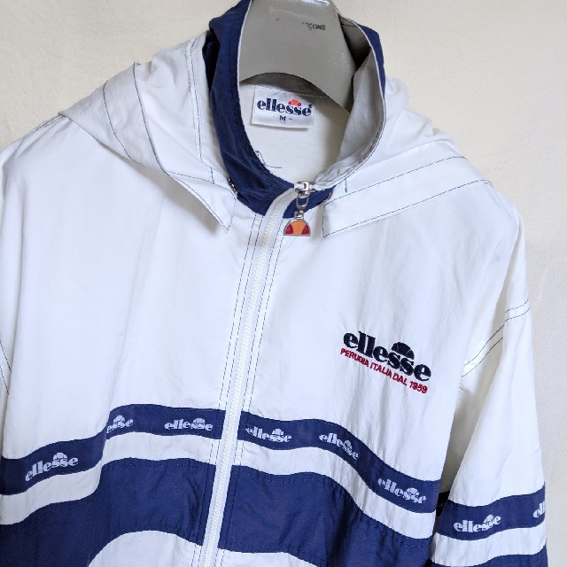 ★90s ellesse ナイロンジャケット オーバーサイズ UK ブランド