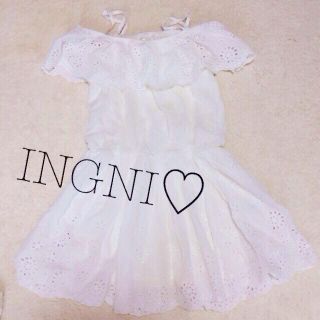 イング(INGNI)のINGNI♡新品♡コットンワンピース(ミニワンピース)