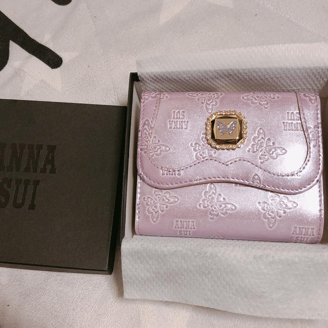 【新品】ANNA SUI エナメル折財布 がま口タイプ