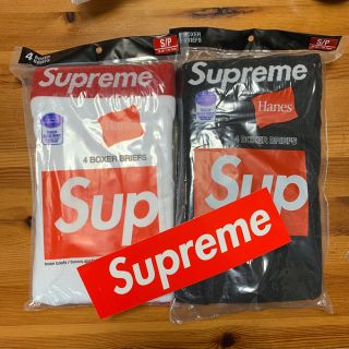 シュプリーム(Supreme)のSupreme Hanes Boxer Briefs パンツ 白黒セット 2枚(ボクサーパンツ)