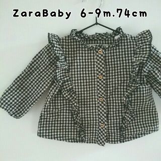 ザラキッズ(ZARA KIDS)のZaraBaby 6-9months-74cm ブラウス(シャツ/カットソー)