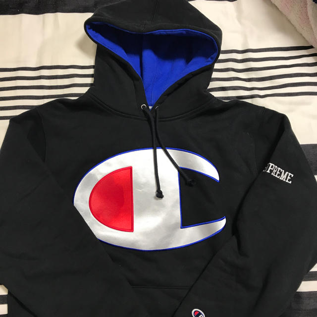 supreme x champion コラボ パーカー フーディー