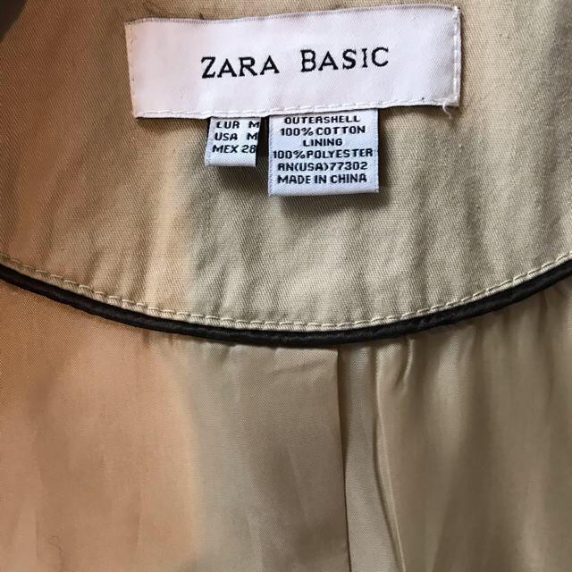 ZARA(ザラ)の美品 ZARA BASIC 美ラインロングトレンチコート M レディースのジャケット/アウター(トレンチコート)の商品写真