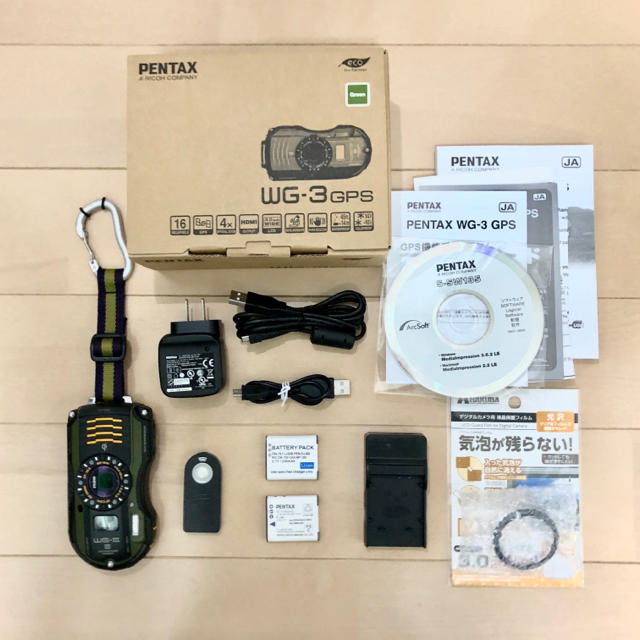 PENTAX(ペンタックス)のようし様専用)PENTAX 防水デジタルカメラ PENTAX WG-3GPS スマホ/家電/カメラのカメラ(コンパクトデジタルカメラ)の商品写真