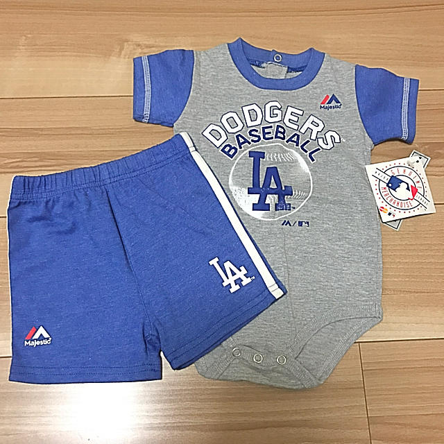 dodgers セットアップ 6-9months キッズ/ベビー/マタニティのベビー服(~85cm)(ロンパース)の商品写真