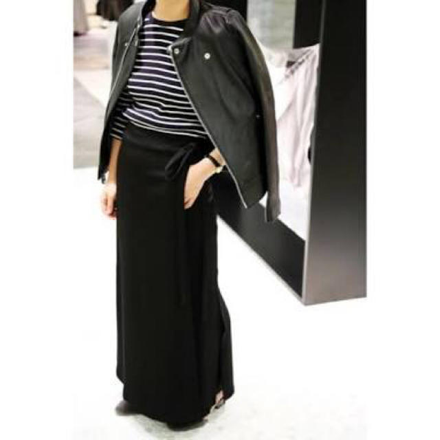 IENA(イエナ)のイエナ☆TAデザイン ロングスカート ブラック レディースのスカート(ロングスカート)の商品写真