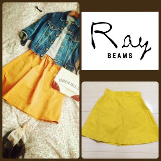 ビームス(BEAMS)のRay BEAMS イエロースカート(ミニスカート)