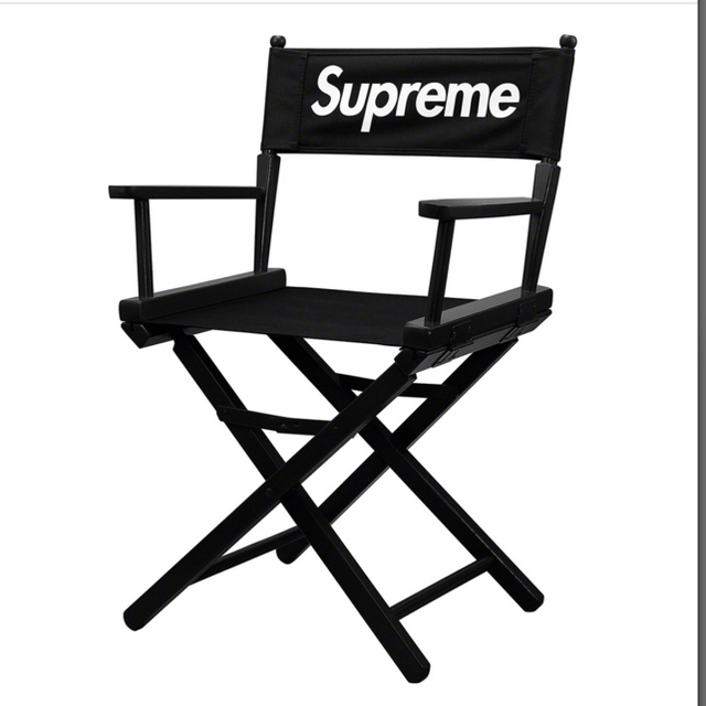 Supreme(シュプリーム)のsupreme Director's Chair イス 黒 インテリア/住まい/日用品の椅子/チェア(スツール)の商品写真