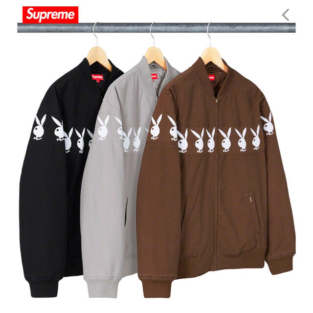 定価以下 supreme Playboy Jacket 黒 S プレイボーイ