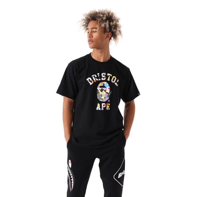 A BATHING APE(アベイシングエイプ)のBAPE x FCRB MULTI CAMO COLLEGE ＊HD7様専用 メンズのトップス(Tシャツ/カットソー(半袖/袖なし))の商品写真