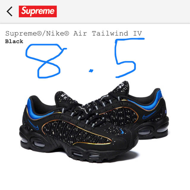 Supreme(シュプリーム)のSupreme/Nike Air Tailwind IV  メンズの靴/シューズ(スニーカー)の商品写真
