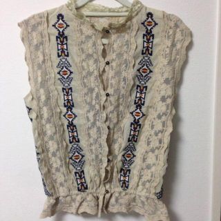 アングリッド(Ungrid)のUngrid♡刺繍レースブラウス(シャツ/ブラウス(半袖/袖なし))