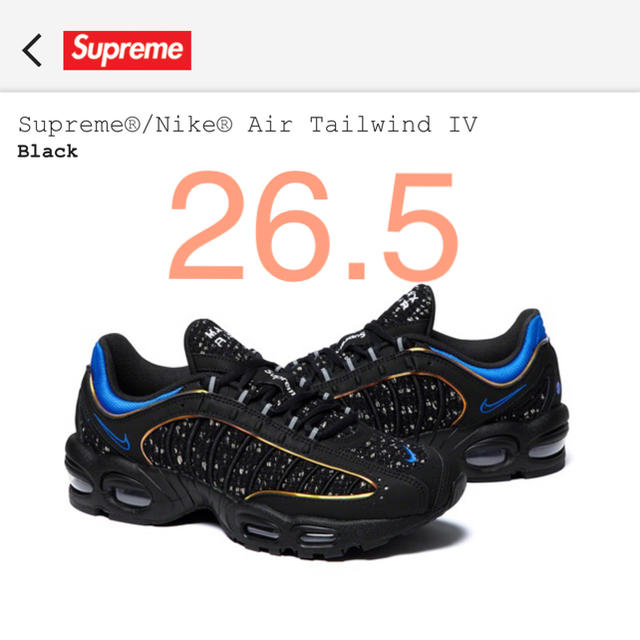 Supreme®/Nike® Air Tailwind IV 26.5