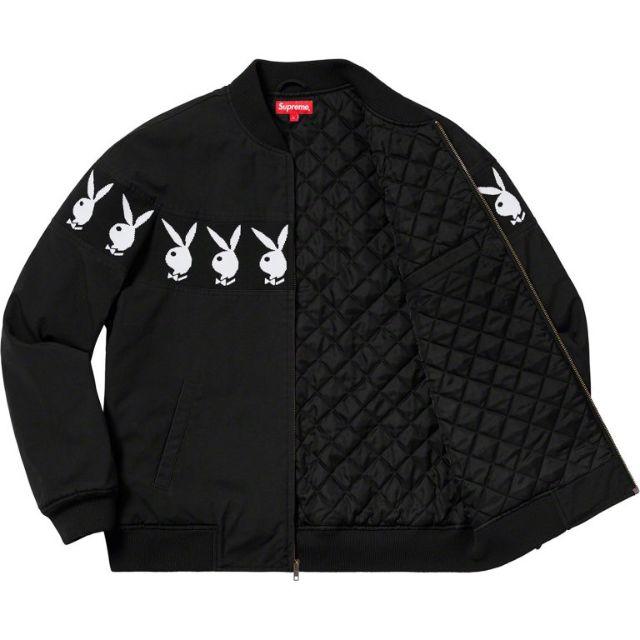 XL Supreme Playboy Crew Jacket Black