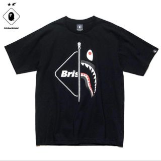 アベイシングエイプ(A BATHING APE)の黒  L BAPE x F.C.R.B. SHARK TEE  (Tシャツ/カットソー(半袖/袖なし))