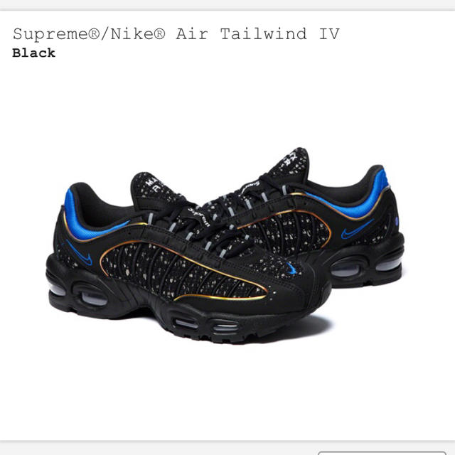 Supreme(シュプリーム)のsupreme nike air tailwind IV black 27cm メンズの靴/シューズ(スニーカー)の商品写真