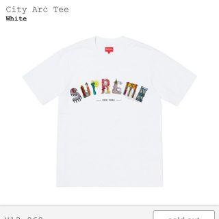 シュプリーム(Supreme)の白 Mサイズ   Supreme City Arc Tee シティ アーク (Tシャツ/カットソー(半袖/袖なし))