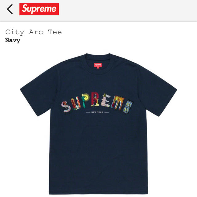 2019SS Supreme City Arc Tee Mサイズ 新品トップス