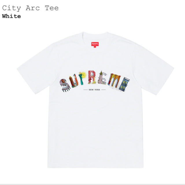 Supreme(シュプリーム)のsupreme City Arc Tee White Medium ホワイト m メンズのトップス(Tシャツ/カットソー(半袖/袖なし))の商品写真