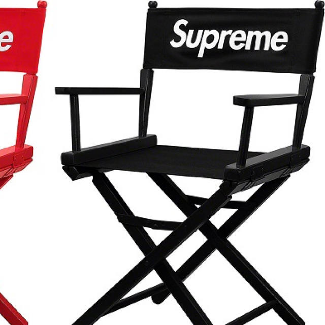 Supreme(シュプリーム)のDirector’s Chair 黒 インテリア/住まい/日用品の椅子/チェア(折り畳みイス)の商品写真