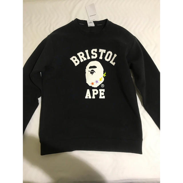 サイズM■正規品■新品■BAPE x FCRB スウェット スエット 黒