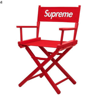 シュプリーム(Supreme)の赤 レッド supreme   椅子 ディレクターチェアー(折り畳みイス)
