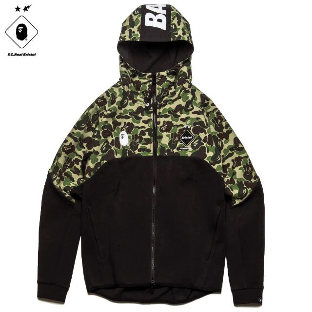 XXL BAPE FCRB VENTILATION HOODIE SOPH