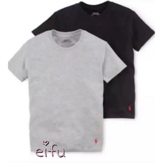 ラルフローレン(Ralph Lauren)のラルフローレン Tシャツ2枚セット 170センチ グレー&ブラック(Tシャツ/カットソー)