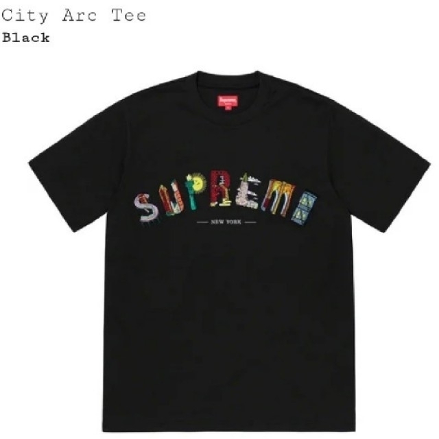 CityArcTeeカラーSupreme City Arc Tee 19ss week4 黒 Tシャツ