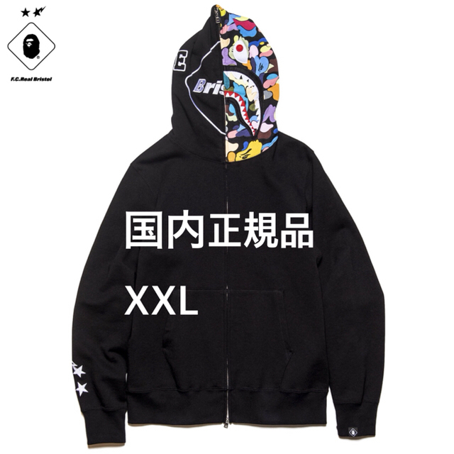 BAPE x F.C.R.B. SHARK FULL ZIP HOODIE