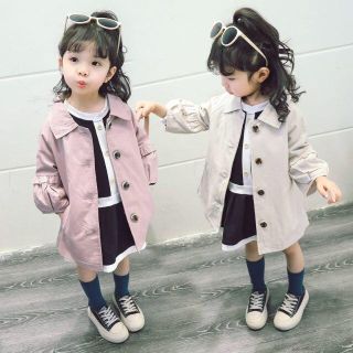 ザラキッズ(ZARA KIDS)の2020春トレンチコート　ピンク　90(コート)