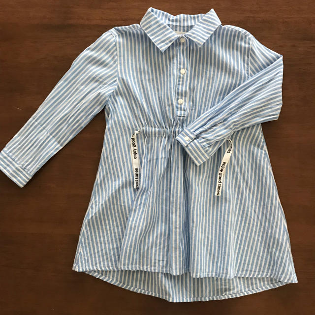 ZARA KIDS(ザラキッズ)のzara ストライプワンピース キッズ/ベビー/マタニティのキッズ服女の子用(90cm~)(ワンピース)の商品写真