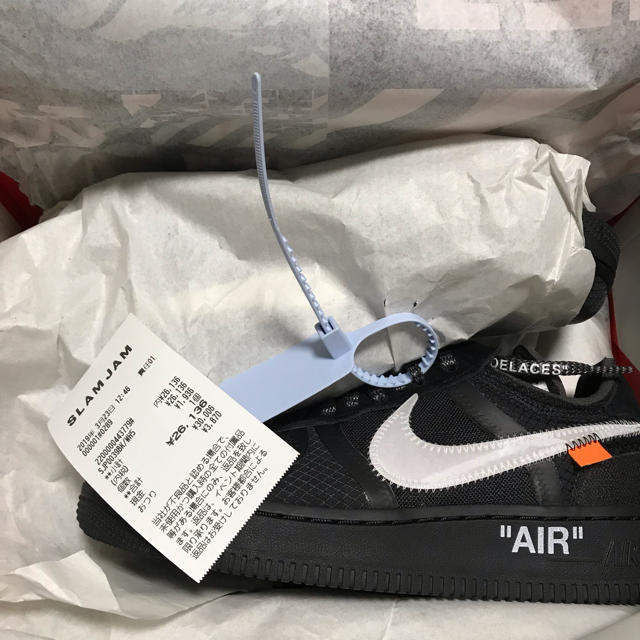 NIKE(ナイキ)のoff-white air force 1 BLACK メンズの靴/シューズ(スニーカー)の商品写真