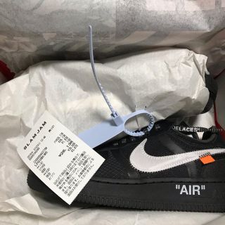 ナイキ(NIKE)のoff-white air force 1 BLACK(スニーカー)