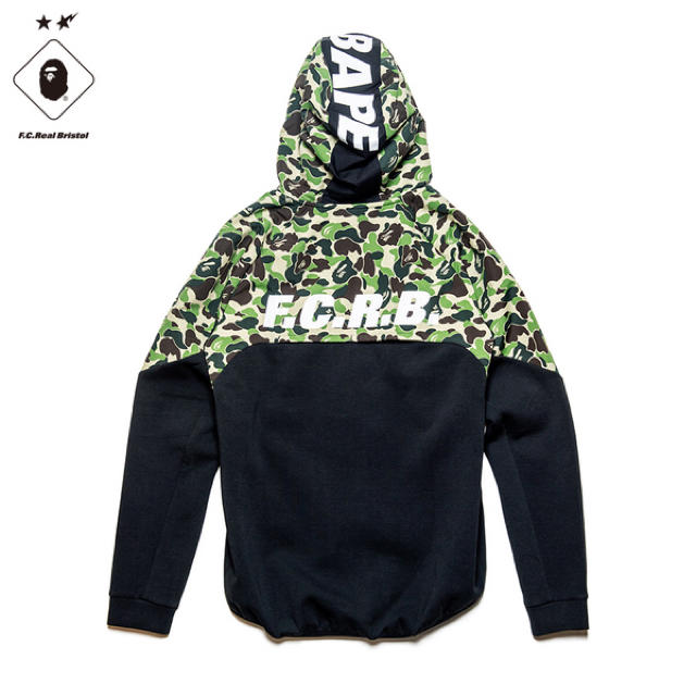 BAPE® x FCRB ventilation hoodie M エイプ